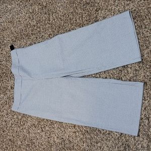 Wide leg, cropped dress pants, size 12